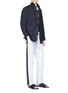 Figure View - Click To Enlarge - DRIES VAN NOTEN - 'Perkino' stripe outseam twill jogging pants