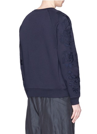 Back View - Click To Enlarge - DRIES VAN NOTEN - 'Huskins' floral embroidered sweatshirt