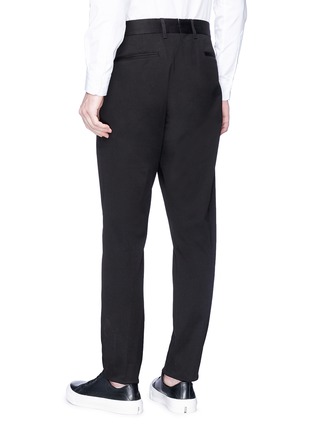 Back View - Click To Enlarge - PORTS 1961 - Pleated slim fit twill pants