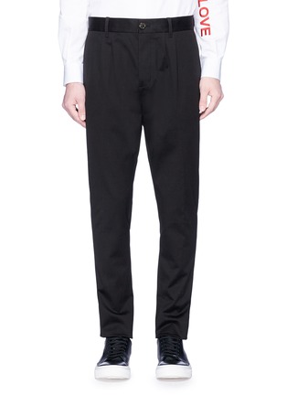 Main View - Click To Enlarge - PORTS 1961 - Pleated slim fit twill pants