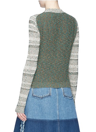 Back View - Click To Enlarge - ACNE STUDIOS - 'Getik' contrast back stripe sweater