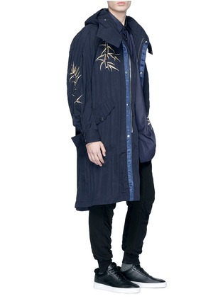  - ANGEL CHEN - Tiger leaf embroidered unisex windbreaker jacket