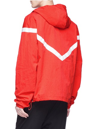  - ANGEL CHEN - Contrast trim unisex half zip hoodie