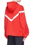 Back View - Click To Enlarge - ANGEL CHEN - Contrast trim unisex half zip hoodie