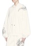 Front View - Click To Enlarge - ANGEL CHEN - Crocodile print unisex velour hoodie