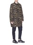 Detail View - Click To Enlarge - NIKELAB - 'Essentials' detachable hood tiger camouflage print parka
