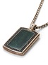Figure View - Click To Enlarge - JOHN HARDY - Sapphire jade silver dog tag pendant necklace