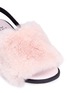 Detail View - Click To Enlarge - WINK - 'Candy Floss' faux fur kids slingback sandals