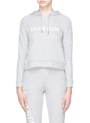 Main View - Click To Enlarge - CALVIN KLEIN PERFORMANCE - Logo print hoodie