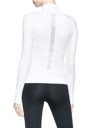 Back View - Click To Enlarge - CALVIN KLEIN PERFORMANCE - Mesh panel seamless performance sweat jacket