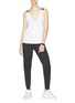 Figure View - Click To Enlarge - CALVIN KLEIN PERFORMANCE - Stripe outseam jogging pants