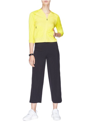 Figure View - Click To Enlarge - CALVIN KLEIN PERFORMANCE - Stripe outseam performance culottes