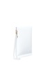 Detail View - Click To Enlarge - CECILIA MA - 'Allergic' slogan faux leather clutch