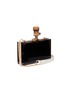 Detail View - Click To Enlarge - CECILIA MA - 'Drink Me' champagne cork charm acrylic box clutch