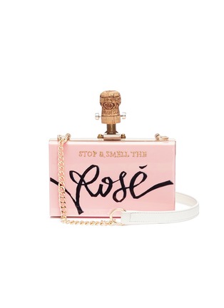 Main View - Click To Enlarge - CECILIA MA - 'Stop and Smell the Rosé' clutch