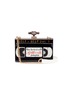 Main View - Click To Enlarge - CECILIA MA - 'VHS' patch acrylic box clutch