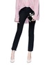 Figure View - Click To Enlarge - CECILIA MA - 'Jay' tuxedo patch acrylic box clutch
