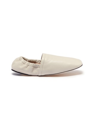 Main View - Click To Enlarge - ACNE STUDIOS - Gathered counter leather loafers