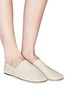 Figure View - Click To Enlarge - ACNE STUDIOS - Gathered counter leather loafers