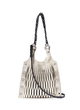 Main View - Click To Enlarge - SONIA RYKIEL - 'Le Baltard' mini leather net tote