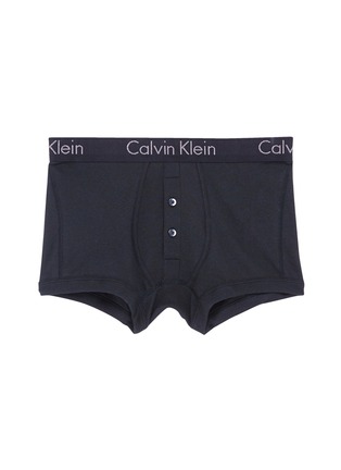 Main View - Click To Enlarge - CALVIN KLEIN UNDERWEAR - 'Body' logo button fly boxer briefs