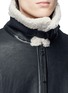 Detail View - Click To Enlarge - JASON DENHAM COLLECTION - 'Sky Aviator' sheepskin leather jacket