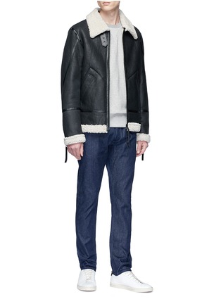 Figure View - Click To Enlarge - JASON DENHAM COLLECTION - 'Sky Aviator' sheepskin leather jacket
