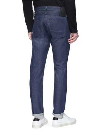 Back View - Click To Enlarge - JASON DENHAM COLLECTION - 'Razor' slim fit selvedge jeans