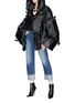 Figure View - Click To Enlarge - 10455 - Bow tie patchwork hooded jacket