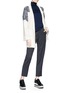Figure View - Click To Enlarge - 10391 - Frayed diamond intarsia cashmere turtleneck sweater