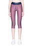 Main View - Click To Enlarge - THE UPSIDE - 'Rum and Raisin' stripe cropped leggings