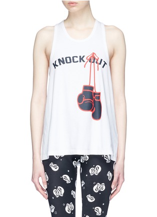 Main View - Click To Enlarge - THE UPSIDE - 'Knock Out' racerback tank top