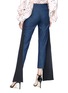 Back View - Click To Enlarge - HELLESSY - 'Mojave' sash drape cigarette jeans