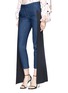 Front View - Click To Enlarge - HELLESSY - 'Mojave' sash drape cigarette jeans