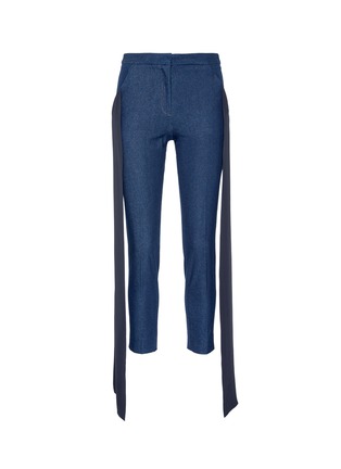 Main View - Click To Enlarge - HELLESSY - 'Mojave' sash drape cigarette jeans