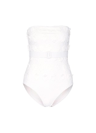 Main View - Click To Enlarge - ZIMMERMANN - 'Lumino Daisy' floral appliqué one-piece swimsuit