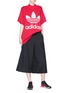 Figure View - Click To Enlarge - ADIDAS - 'Big Trefoil' logo print sweater