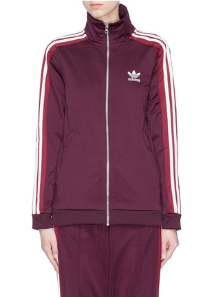 Main View - Click To Enlarge - ADIDAS - 'Adibreak' snap button stripe sleeve track jacket