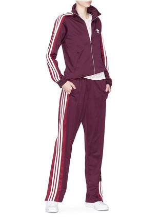 Figure View - Click To Enlarge - ADIDAS - 'Adibreak' snap button stripe sleeve track jacket