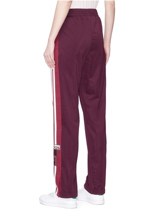 Back View - Click To Enlarge - ADIDAS - 'ADIBREAK' SNAP BUTTON STRIPE OUTSEAM TRACK PANTS