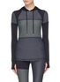 Main View - Click To Enlarge - ALALA - 'Patchwork' colourblock hoodie