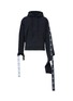 Main View - Click To Enlarge - VETEMENTS - Washing label strap unisex hoodie
