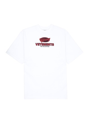 Main View - Click To Enlarge - VETEMENTS - Logo print oversized unisex T-shirt