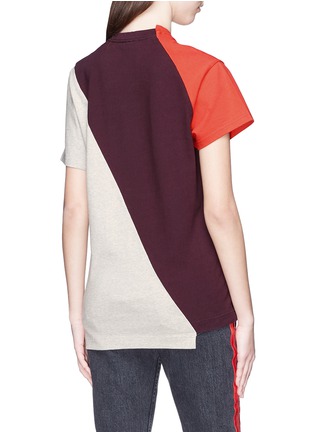 Back View - Click To Enlarge - VETEMENTS - Logo print patchwork T-shirt