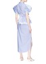 Back View - Click To Enlarge - SILVIA TCHERASSI - 'Soragna' bubble sleeve peplum waist shirt dress