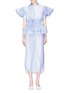 Main View - Click To Enlarge - SILVIA TCHERASSI - 'Soragna' bubble sleeve peplum waist shirt dress