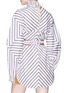 Back View - Click To Enlarge - SILVIA TCHERASSI - 'Stressa' cocoon sleeve chevron stripe poplin blouse