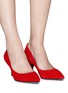 Figure View - Click To Enlarge - PEDDER RED - 'Olivia' suede pumps