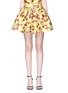 Main View - Click To Enlarge - ALICE & OLIVIA - 'Fizer' box pleat floral jacquard skirt