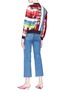 Figure View - Click To Enlarge - ALICE & OLIVIA - 'Lonnie' slogan stripe sequinned bomber jacket